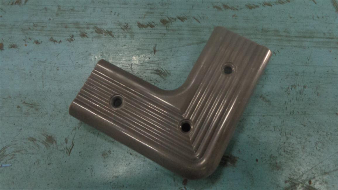 Floor crimping angle, ABS plastic, dark gray, 1687 outer corner-1