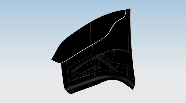 Headlight frame, 6125Y, FRP t=3.0, left