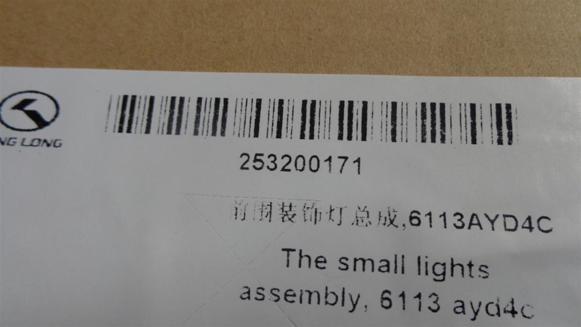 Front circumference decorative light assembly, 6113AYD4C-2