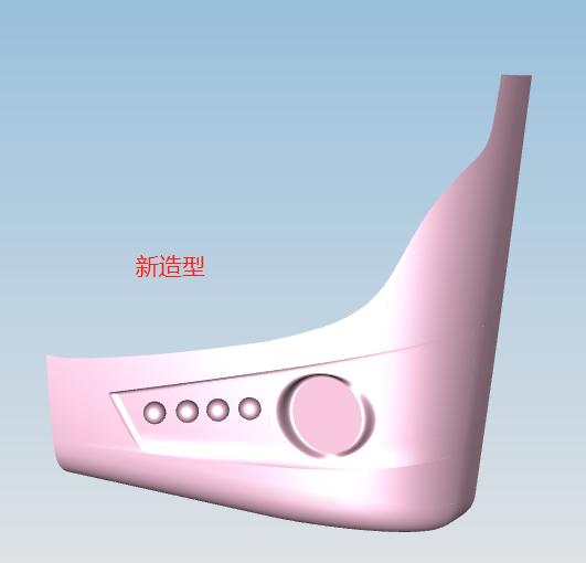 Headlight frame, left side, 6125CY new shape, glass steel-1