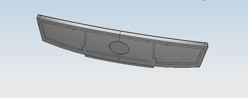 Front cover plate, 6119G, fiberglass t=3.0, upper part