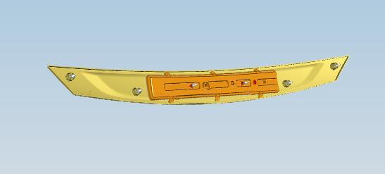 Pièces de décoration de circonférence avant, 6901AY, ABS, sans lumières
