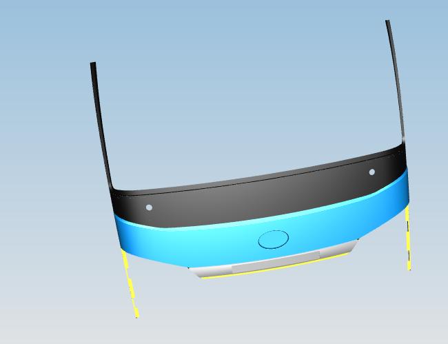 Front enclosure surface, 6112AY facelift, fiberglass t=3.0, lower part
