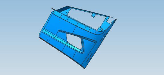 Headlight frame, 6112AY facelift, FRP t=3.0, left
