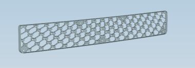 Forward style grille, length 985, width 138,6706DY