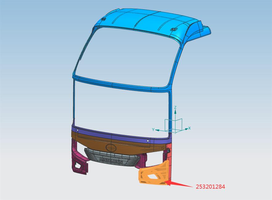 前灯框,6127DYW,DC04 t=1.0,左侧