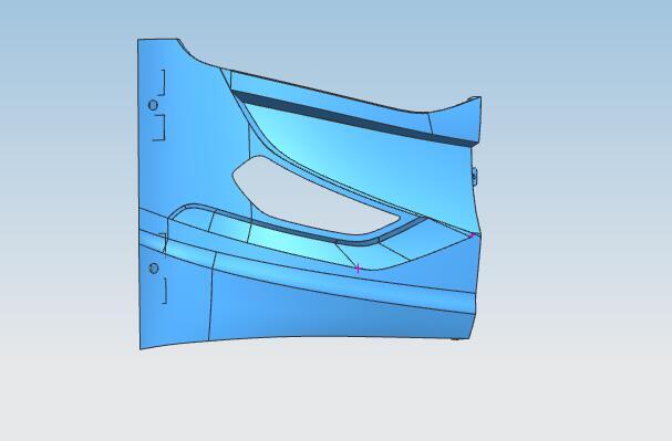 front lantern, 6112AY Modification, fiberglass t=3.0, right, Jieguan 5 headlight