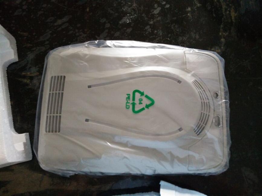 Air filter, rectangular, with white light, gray, KS2