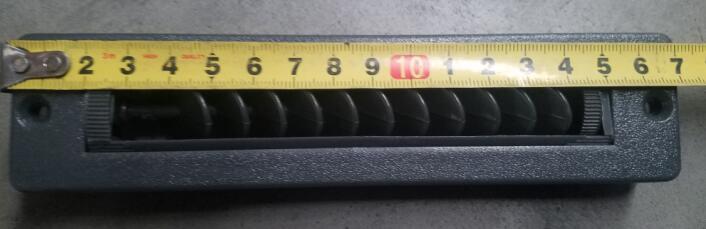 Instrument table air outlet, long strip, black, used for defrosting, 6129Y, L=150