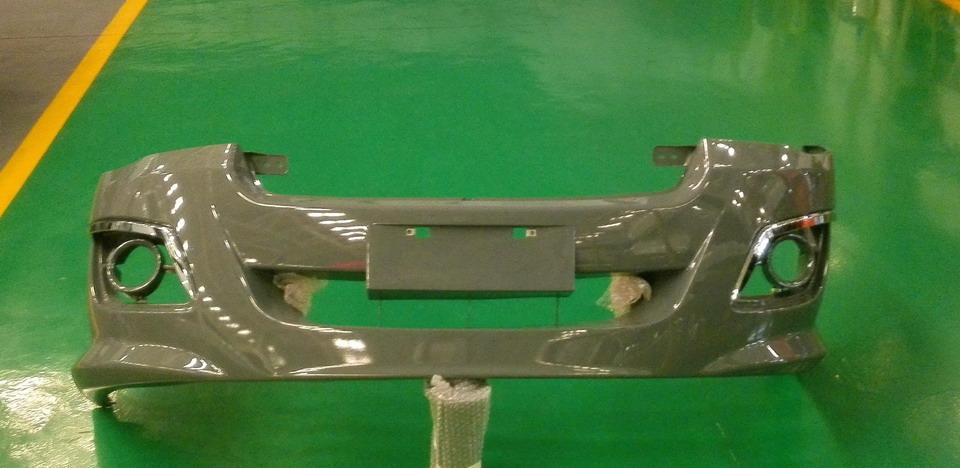 Front bumper assembly, 12 models, dark gray, KS