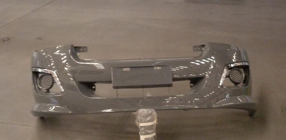 Front bumper assembly, 12 models, dark gray, KS, fog-free state