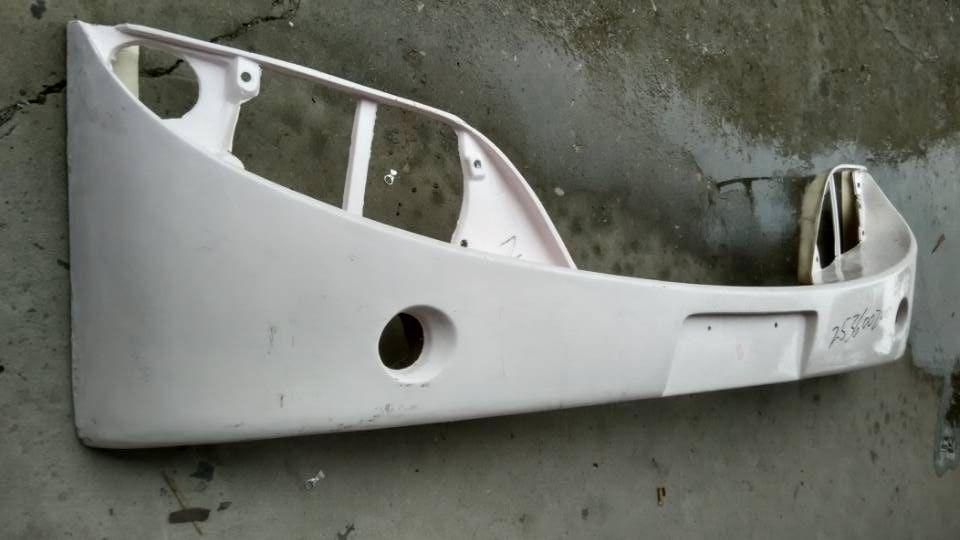 Front bumper, 6122Y2, fiberglass, integrated