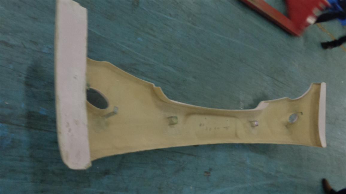 Front bumper, 6800Y, fiberglass, integrated