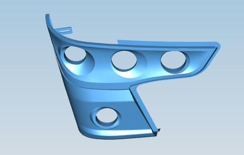 Правый передний бампер, 6820G, стекловолокно t=3,0, трехступенчатый тип