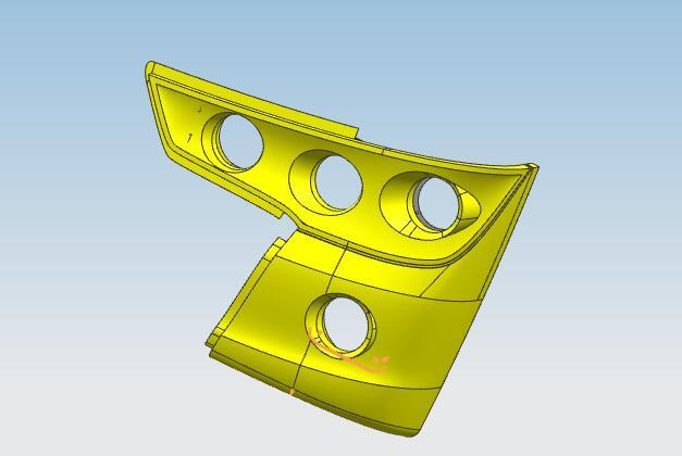 Left front bumper, 6770G, fiberglass t=3.0, three-stage type