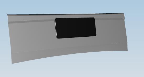Front bumper, 6110AC new shape, fiberglass t=3.0, integrated