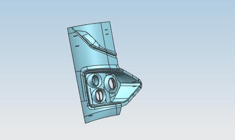右前保险杠,6850AGBEVL,玻璃钢,分段式,五代中巴,带灯框,简易