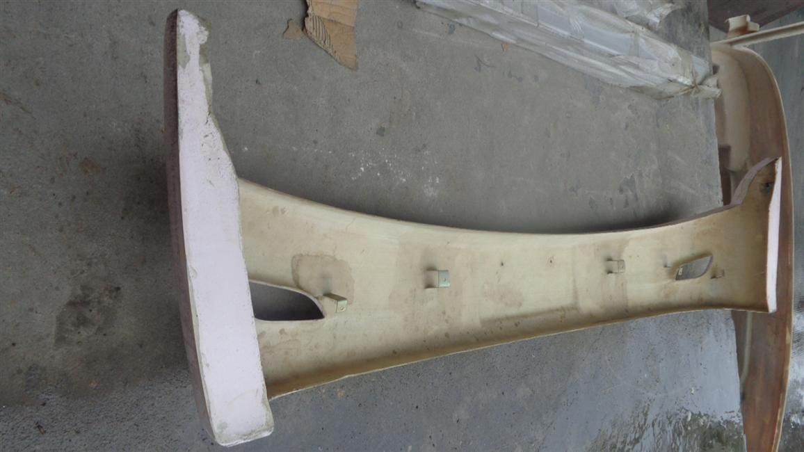 Front bumper, 6902Y, fiberglass, integrated