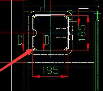 Side surround maintenance door, DZn t=1.0, door cover 185*185, S08G air duct lock-1