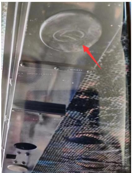 Side door circular decorative cover, universal, rubber