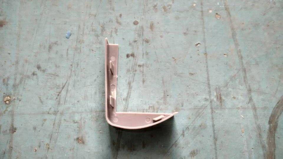 Cladding column end cap, 6901AY, ABS gray, 50, left front-1