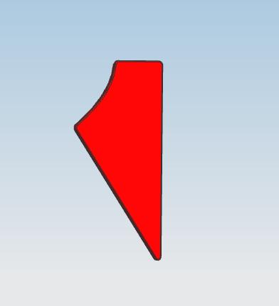 Back enclosure decoration parts, fifth generation bus, right side, cancel the back glue