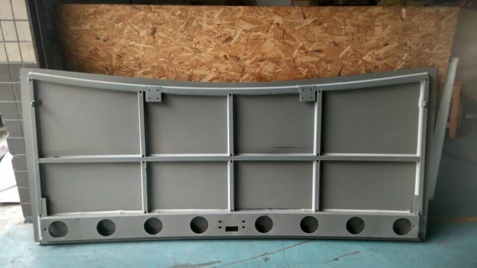 Rear warehouse door assembly, 6129Y2, aluminum warehouse door, iron frame warehouse door, iron hinge-1