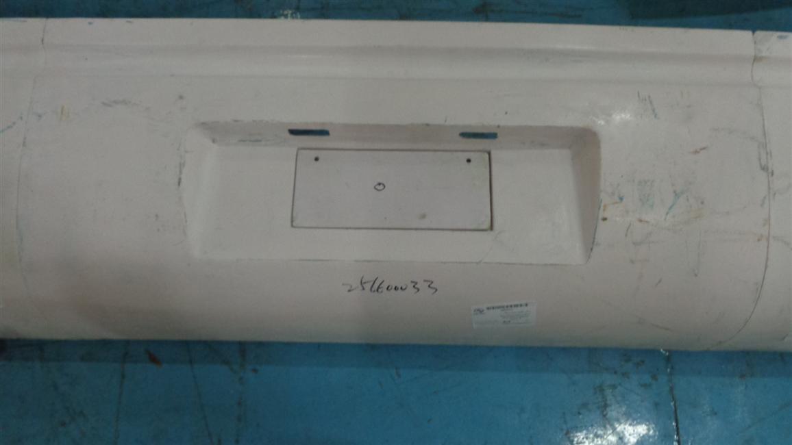 Rear mid-bumper, 6127Y, fiberglass, three-stage type-1