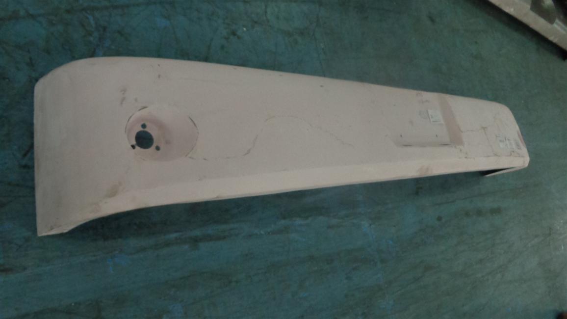 Rear bumper, 6117Y, fiberglass, integrated