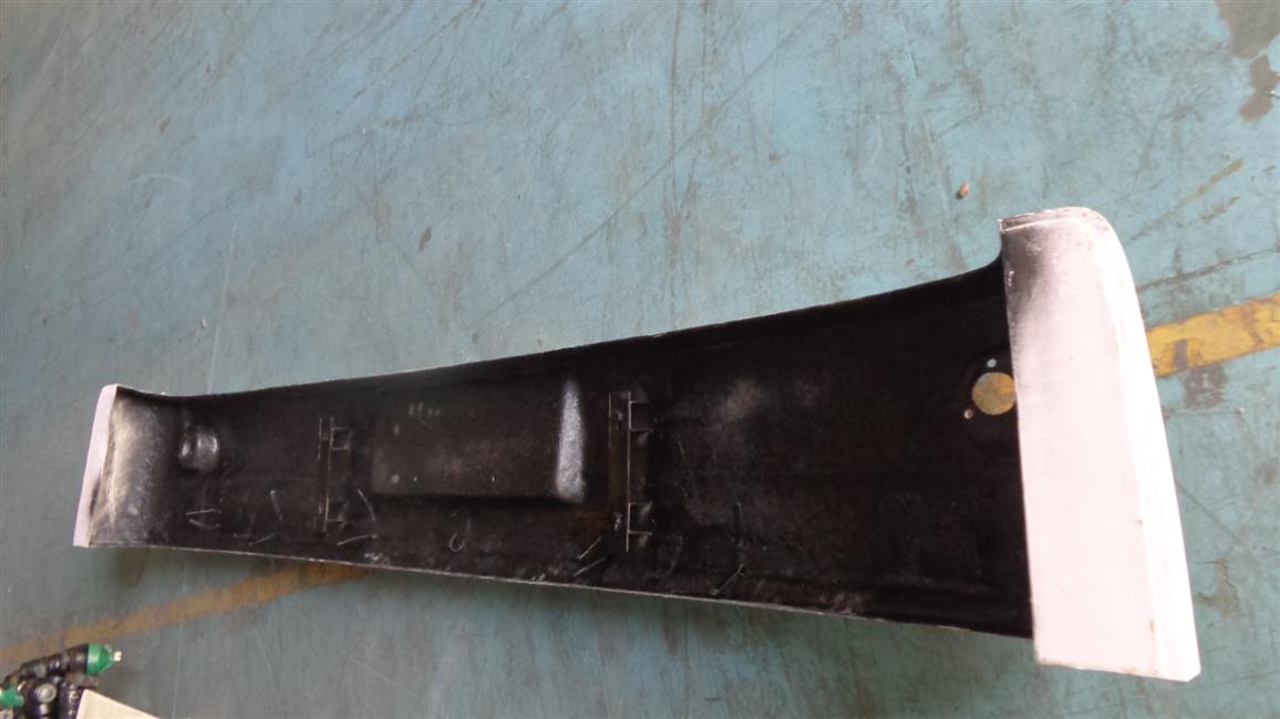 Rear bumper, 6120C, fiberglass, integrated