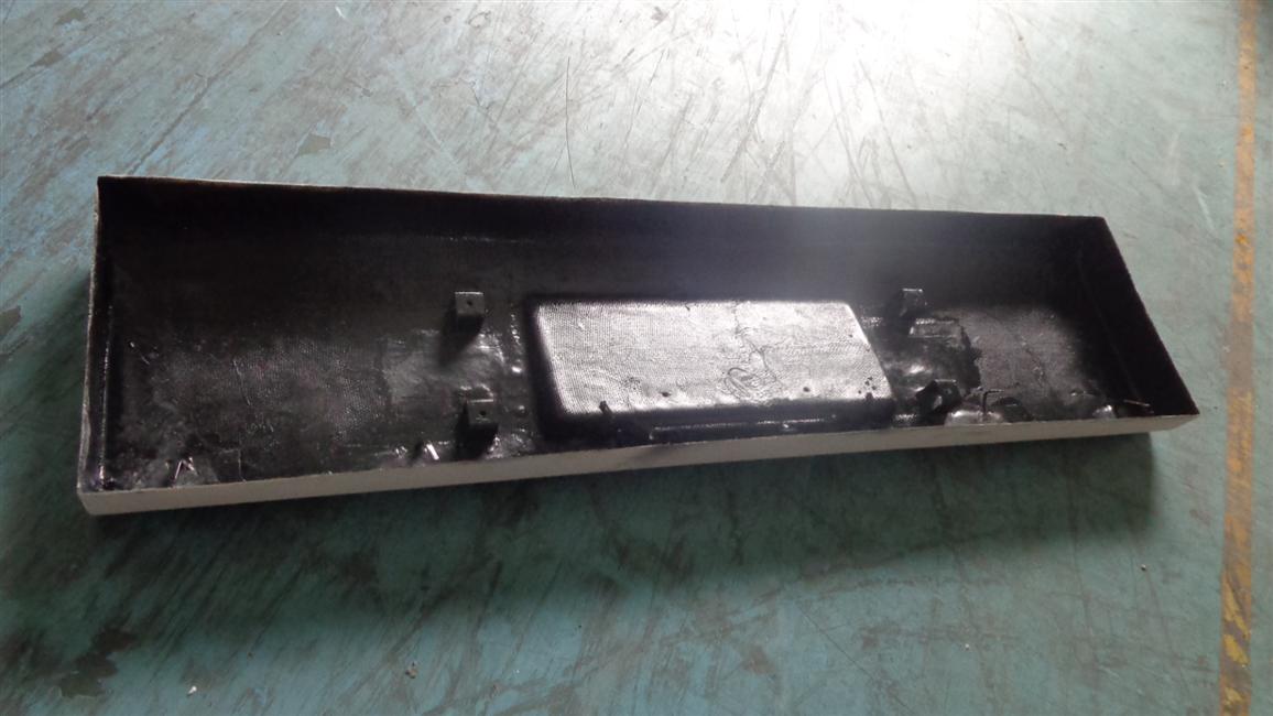 Rear bumper, 6125CY, fiberglass t=3.0, three-stage type