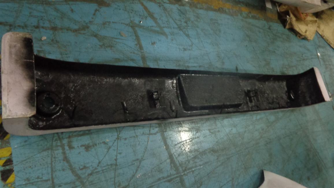 Rear bumper, 6127G, fiberglass, integrated-2