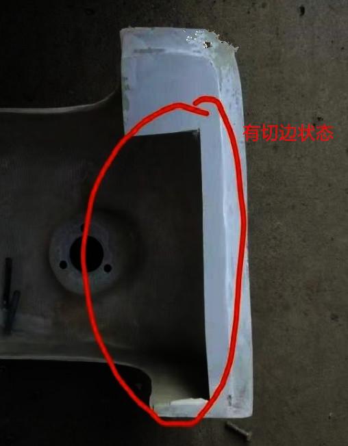 Rear bumper, 6127G, fiberglass, integrated-3