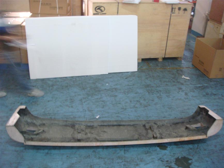 Rear bumper, 6129Y, 6140Y, fiberglass, integrated-1