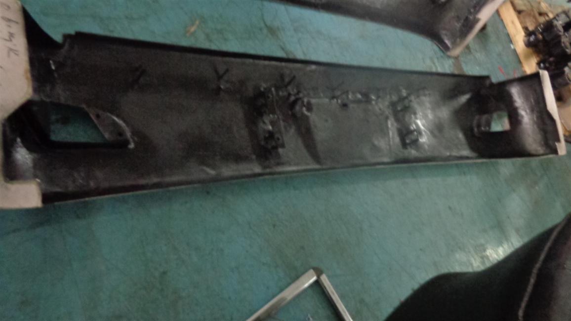 Rear bumper, 6129Y2, fiberglass, integrated-1