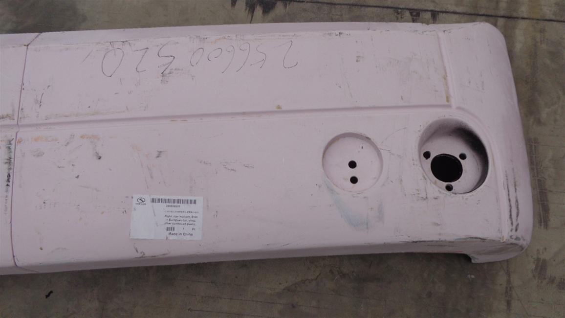Right, rear bumper, 6120C European car, fiberglass, segmented