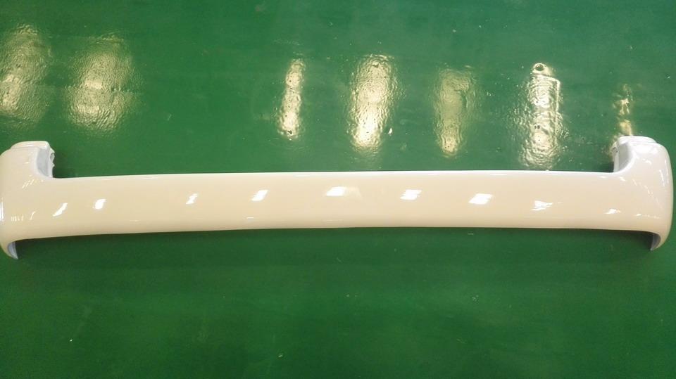 Rear bumper assembly, no rear step, no reflector, golden dragon white, KS-1