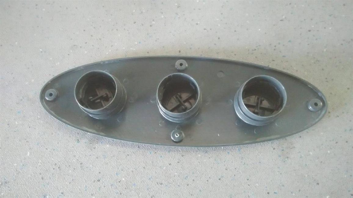 装饰件-内顶,文光,后顶中部出风口组合件,灰白色,椭圆形