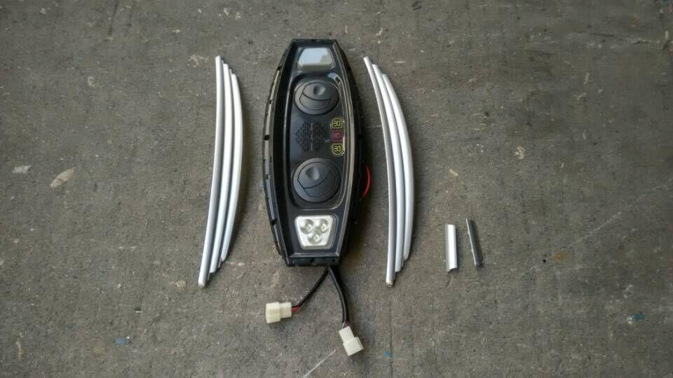 XLW type luggage rack, combined reading light, black and gray, ABS, with speaker-1