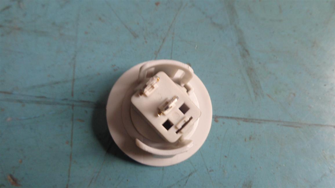 Reading light switch, K01 luggage rack, 24V