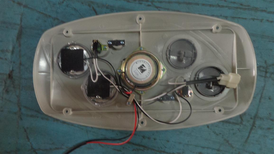 Combined reading lamp, F-type luggage rack, off-white, with speaker air outlet, with reading lamp