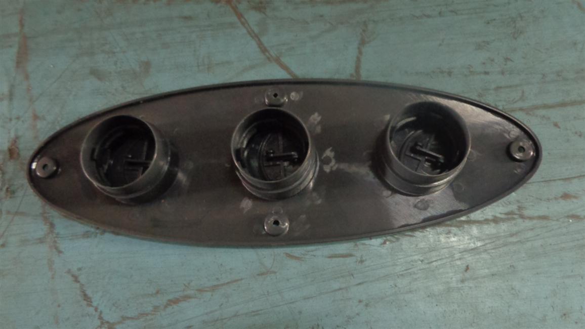 Комбинированный считывающий свет, Венгуанг, сборка воздухоотводов в центре задней верхней части, черный, овальный