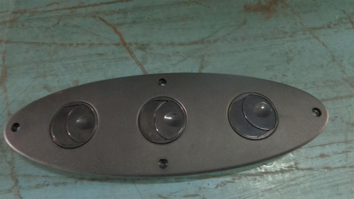 Combined reading light, Wenguang, air outlet assembly in the middle of the rear top, black, oval-1