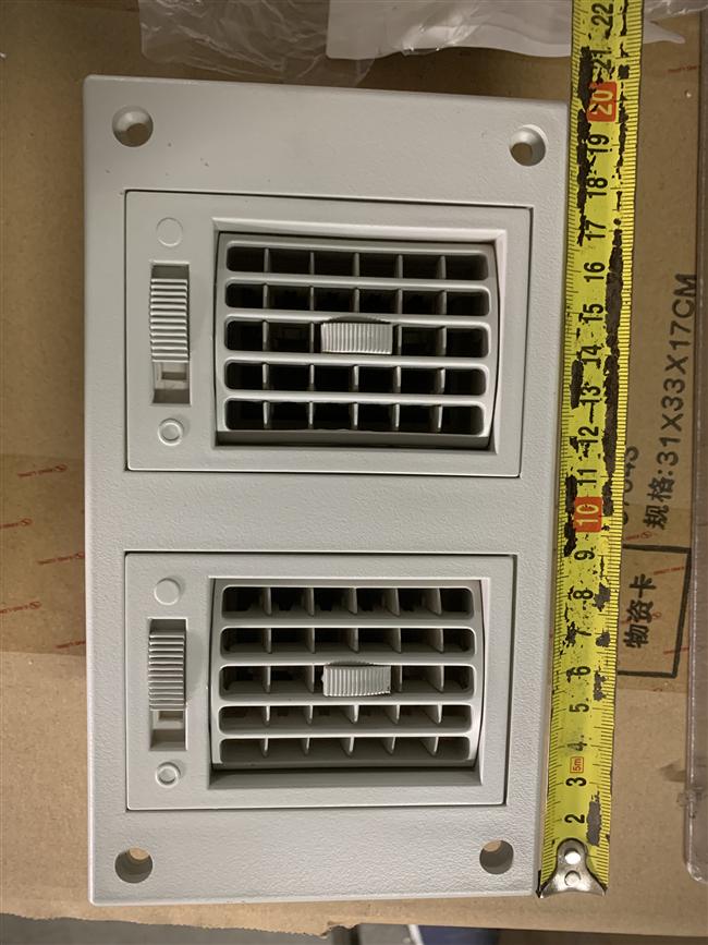 Simple double air duct outlet, CF-17A type, gray and white-2