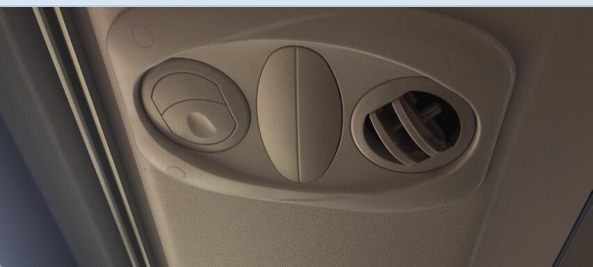 Simple air duct outlet, MC type, gray and white