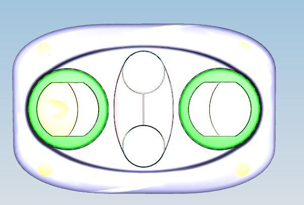 Reading lamp air outlet, equipped with H-2 luggage rack, with simple reading lamp