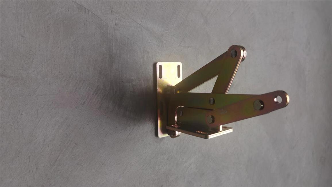 Side bin door hinge, six-link structure (right), 259800227-1