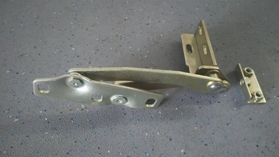 Side door hinge, four-link rod, steel, lengthened and thickened, right-1