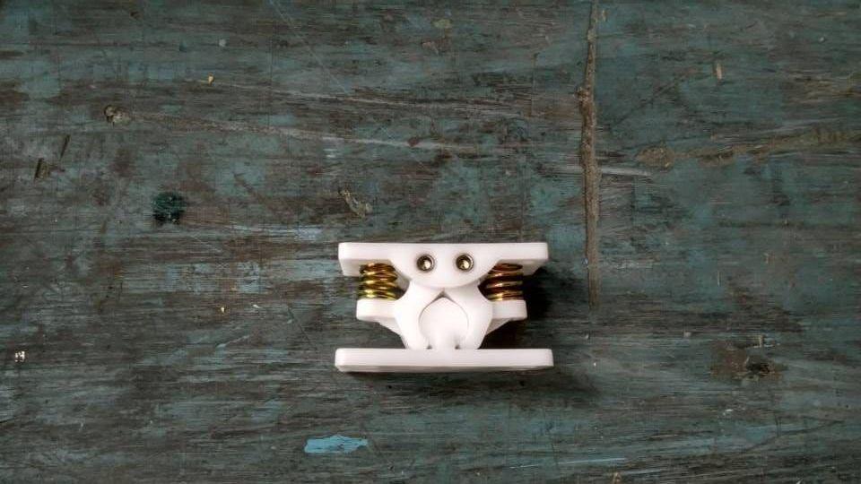 Plastic bump lock, 6106G, spring height 4 and a half turns, XF06113, Nylon