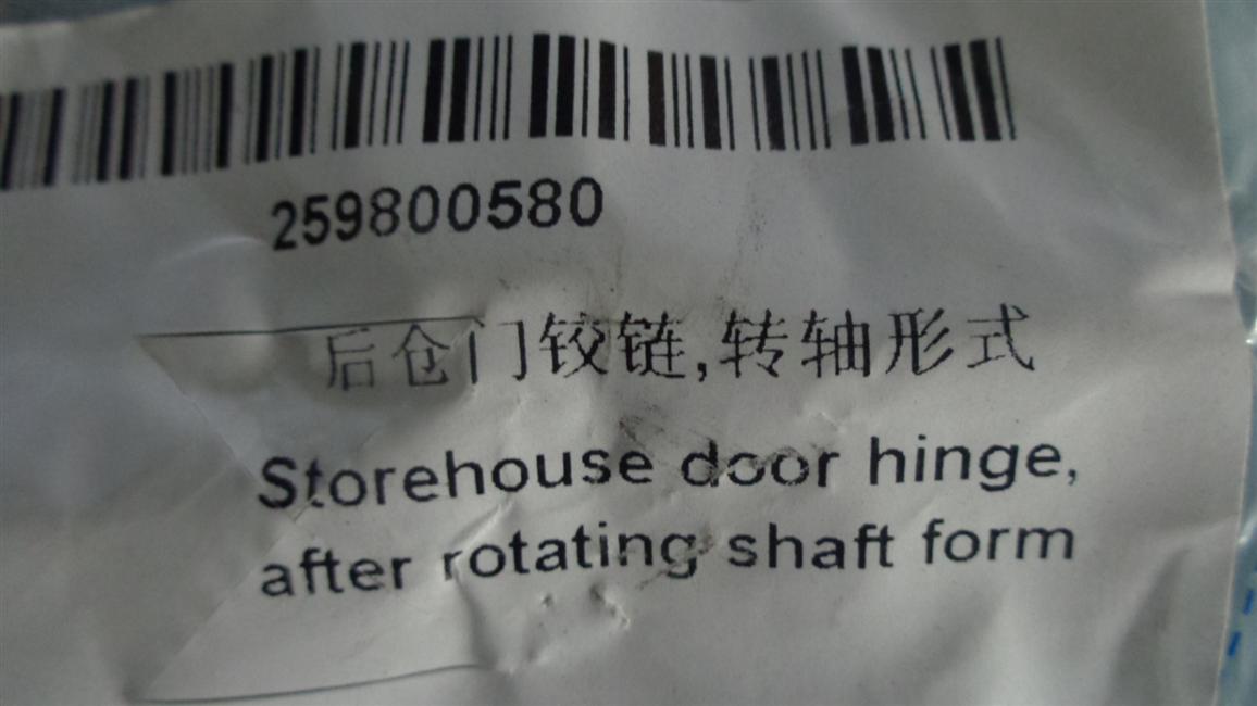 Rear door hinge, shaft form-1